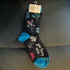 BLUE Q Socks 🧦 Women’s Crew Socks- Shoe Size 5-10 💘 You fancy bi***